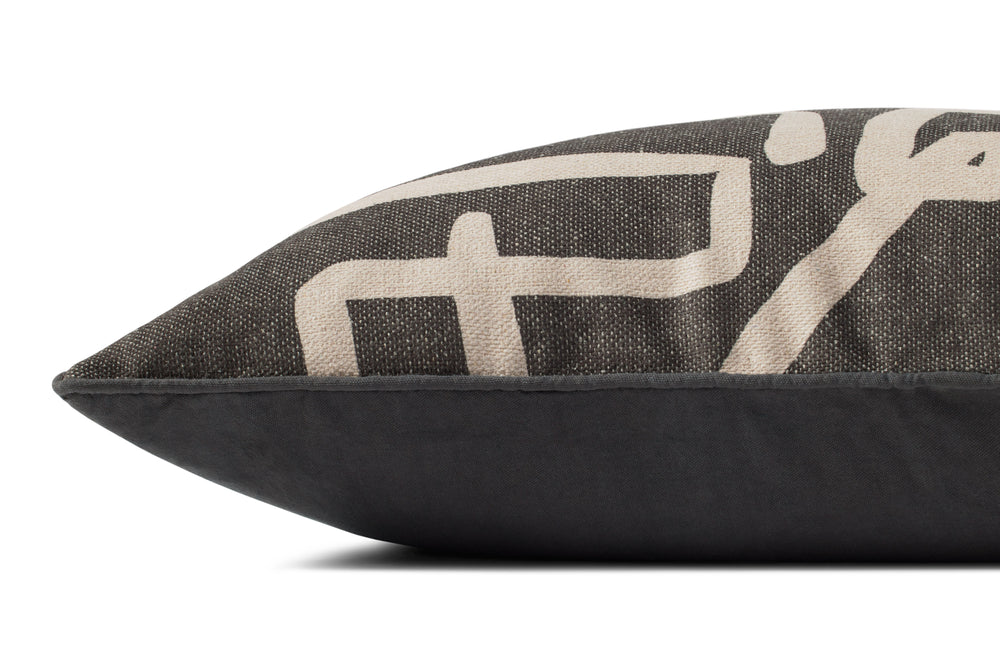 Charcoal / Natural Pillow (PBR0010)