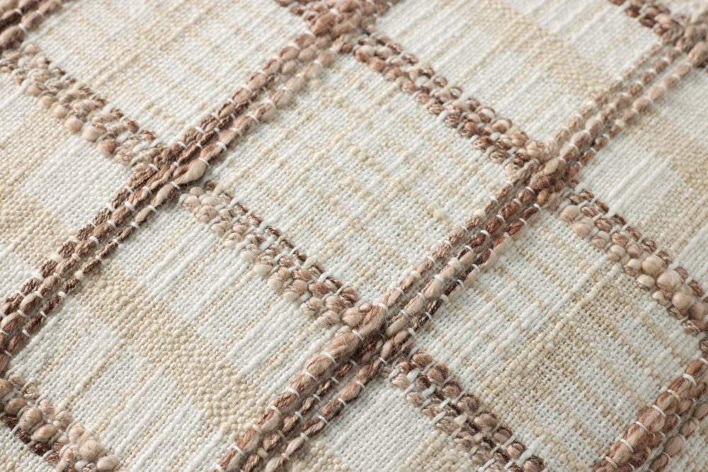 Coussin Norman ivoire/marron (PCJ0035)