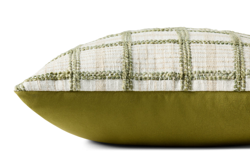 Coussin Norman ivoire/vert (PCJ0035)