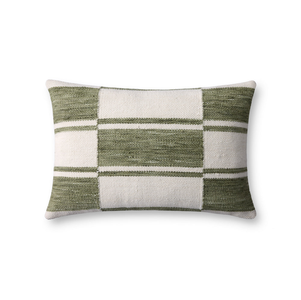 Ivory / Green Pillow (PLL0139)