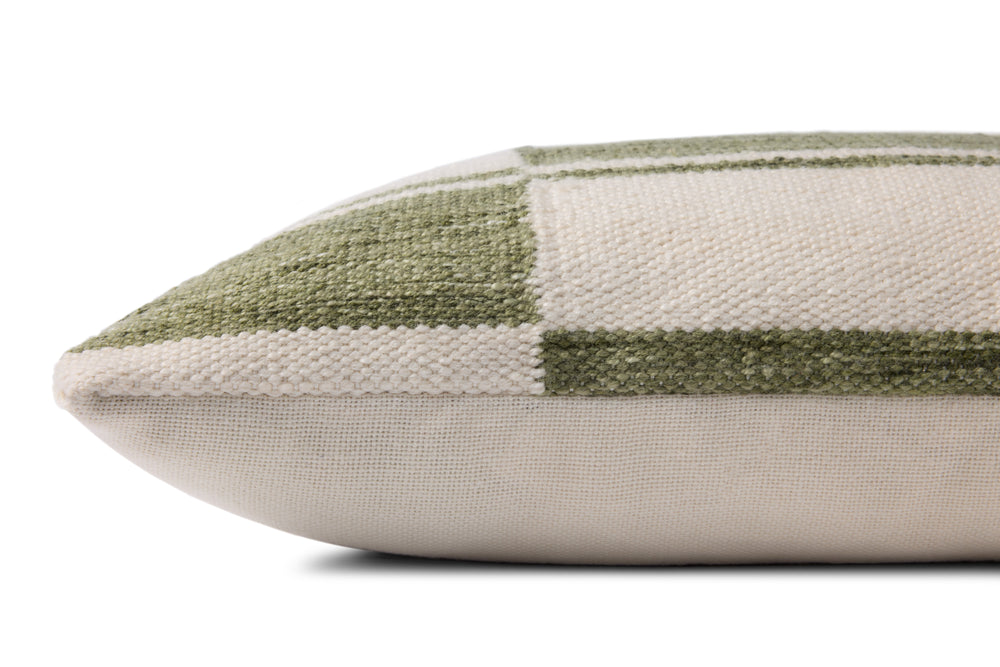 Ivory / Green Pillow (PLL0139)