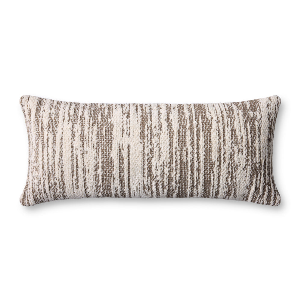PLL0141  DarkTaupe/Ivory Pillow