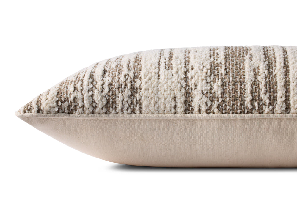 PLL0141  DarkTaupe/Ivory Pillow