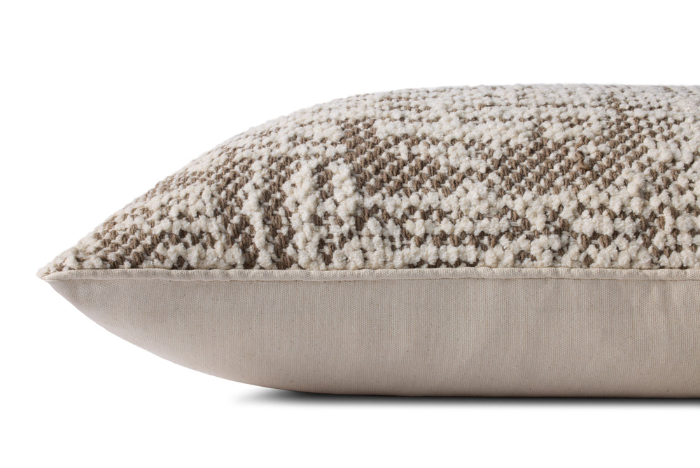 PLL0141  DarkTaupe/Ivory Pillow