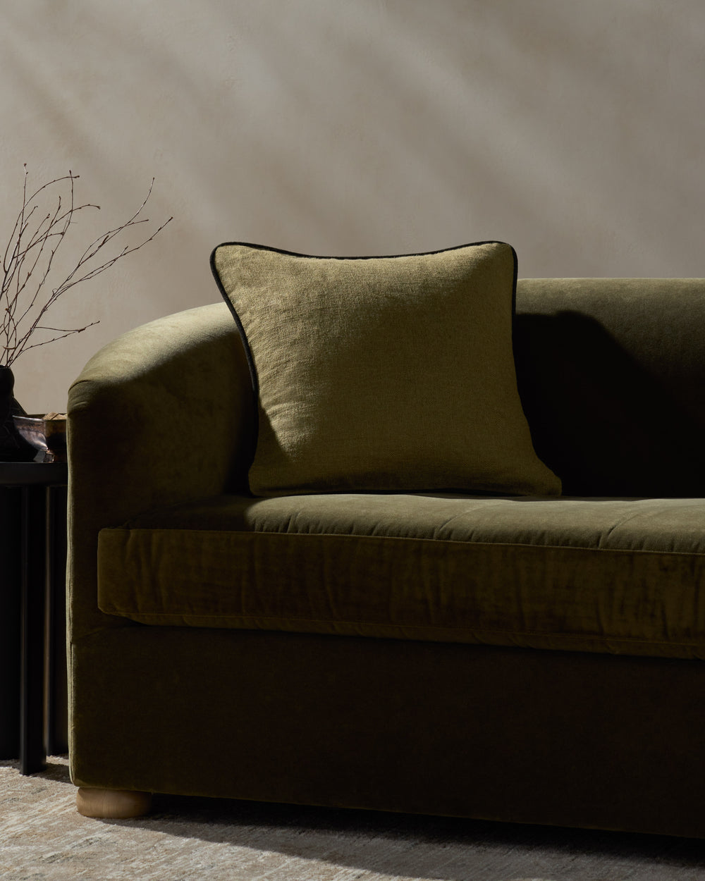 Hudson Green / Black Pillow (PJBR0005)