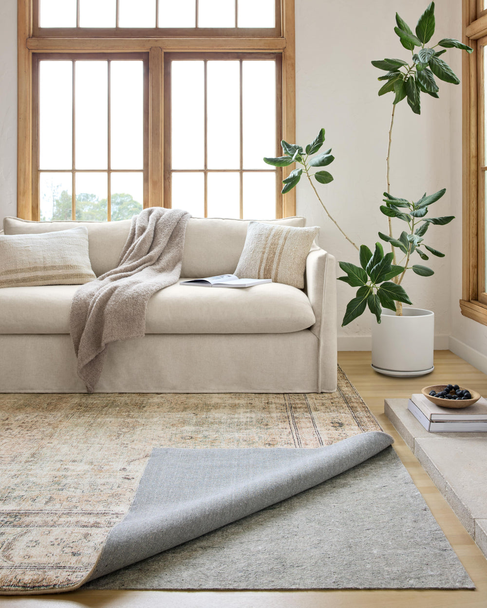 Loloi- Grip 1/8" Grey Rug (FPAD2)