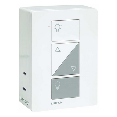 Lutron Caseta Smart Plug-In Lamp Dimmer for Table and Floor Lamps, Control up to 2 Lamps, 100W LED Bulbs, PD-3PCL-WH-C, White - Union Lighting and Décor