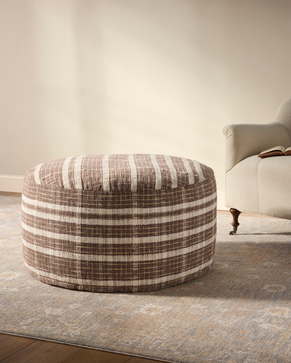 Wallace Chocolate Chocolate Pouf (CJPF003)