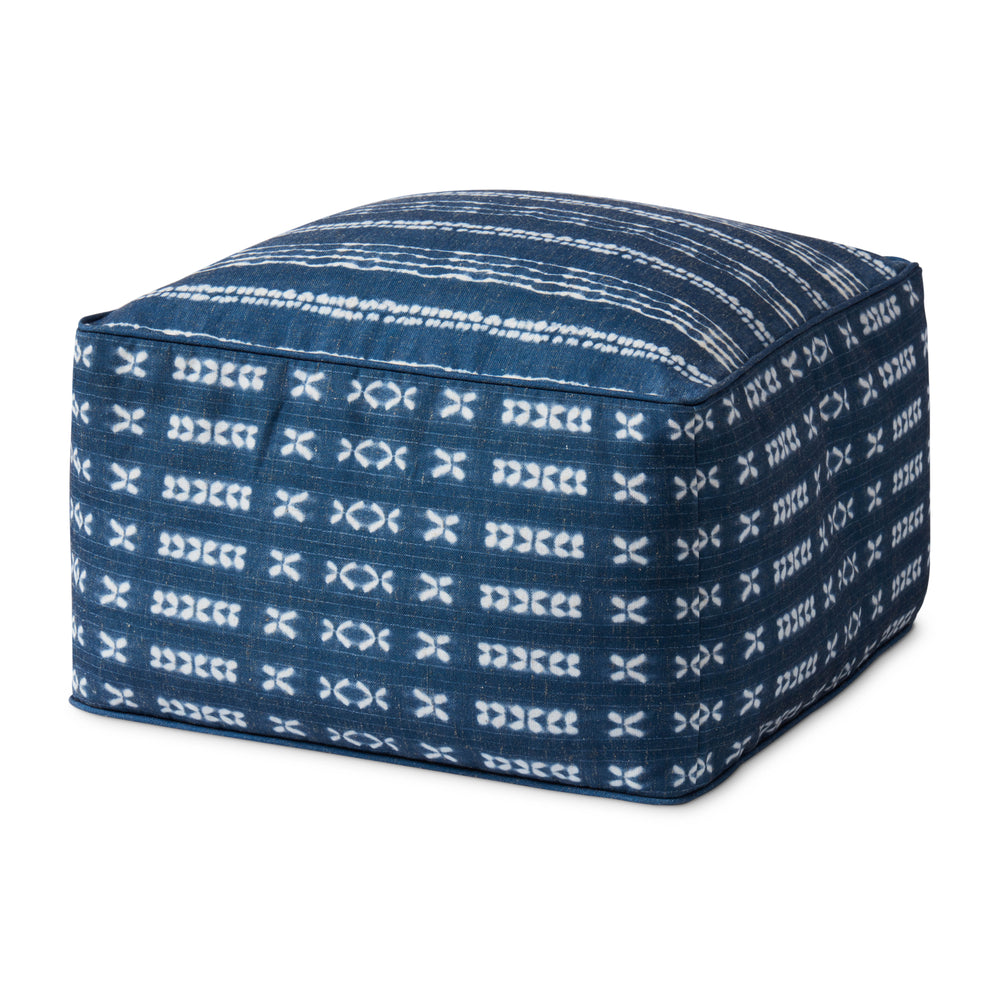 Indigo / Ivory Pouf (PF0007)