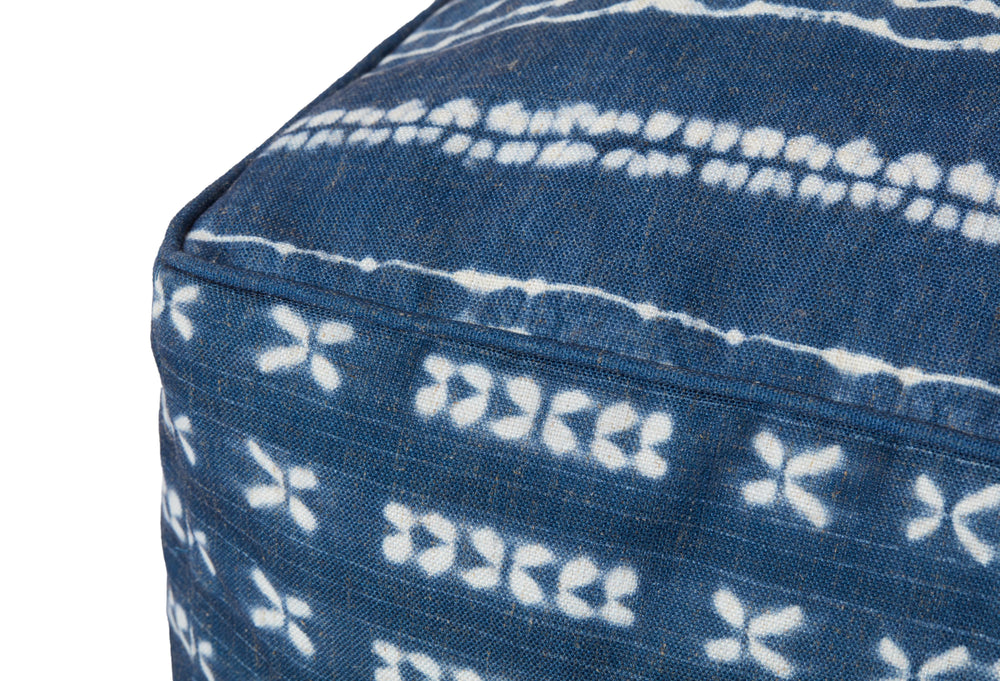 Indigo / Ivory Pouf (PF0008)