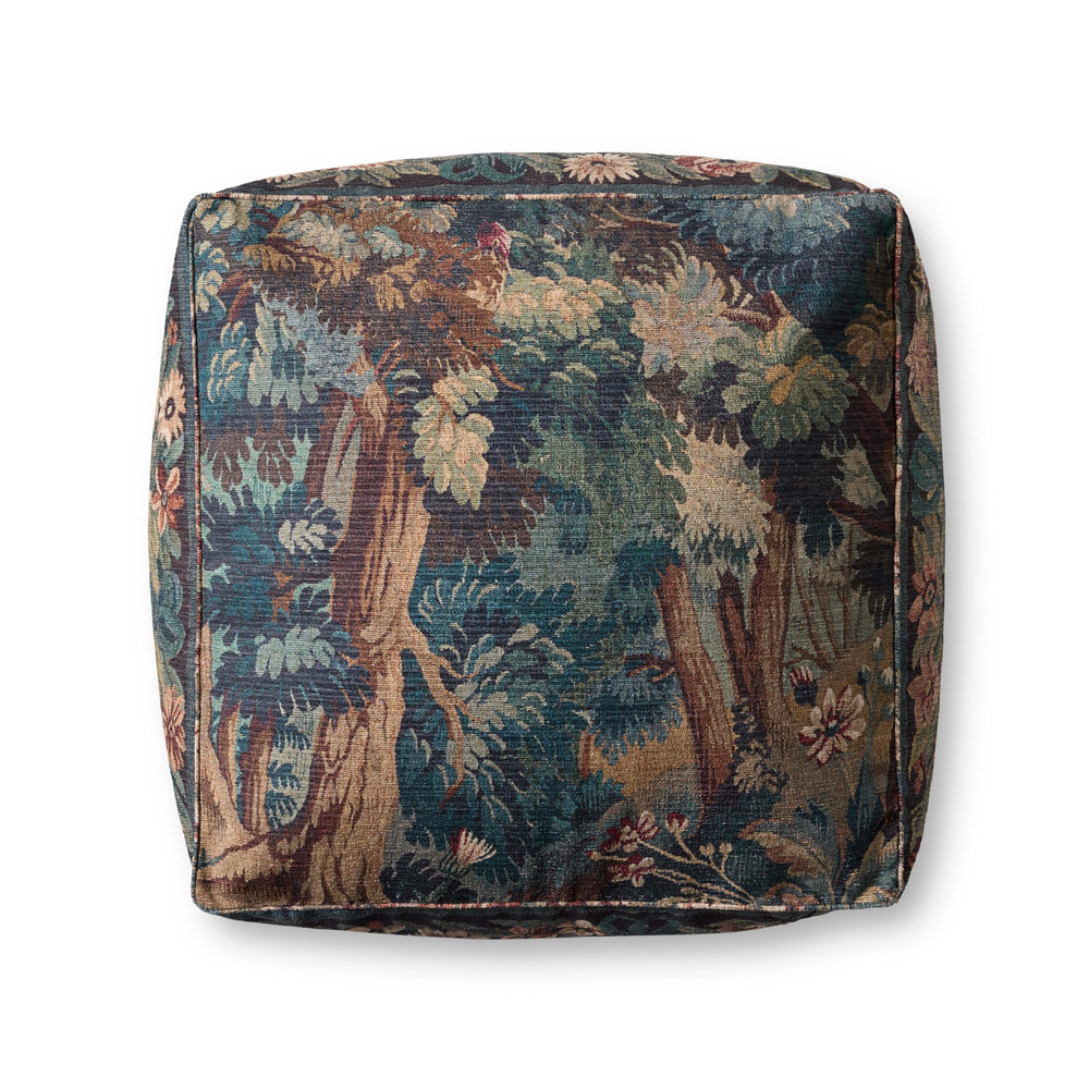 Pouf Bleu / Multicolore Sans Nom (LPF0045)