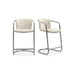 Freeman Chrome Frame Counter Stool Set Of Two
