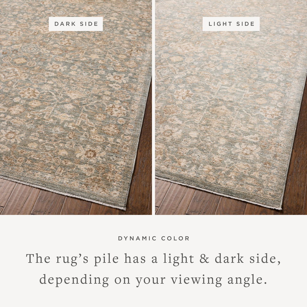 Tapis Palma Bleu / Naturel (PLM-05)