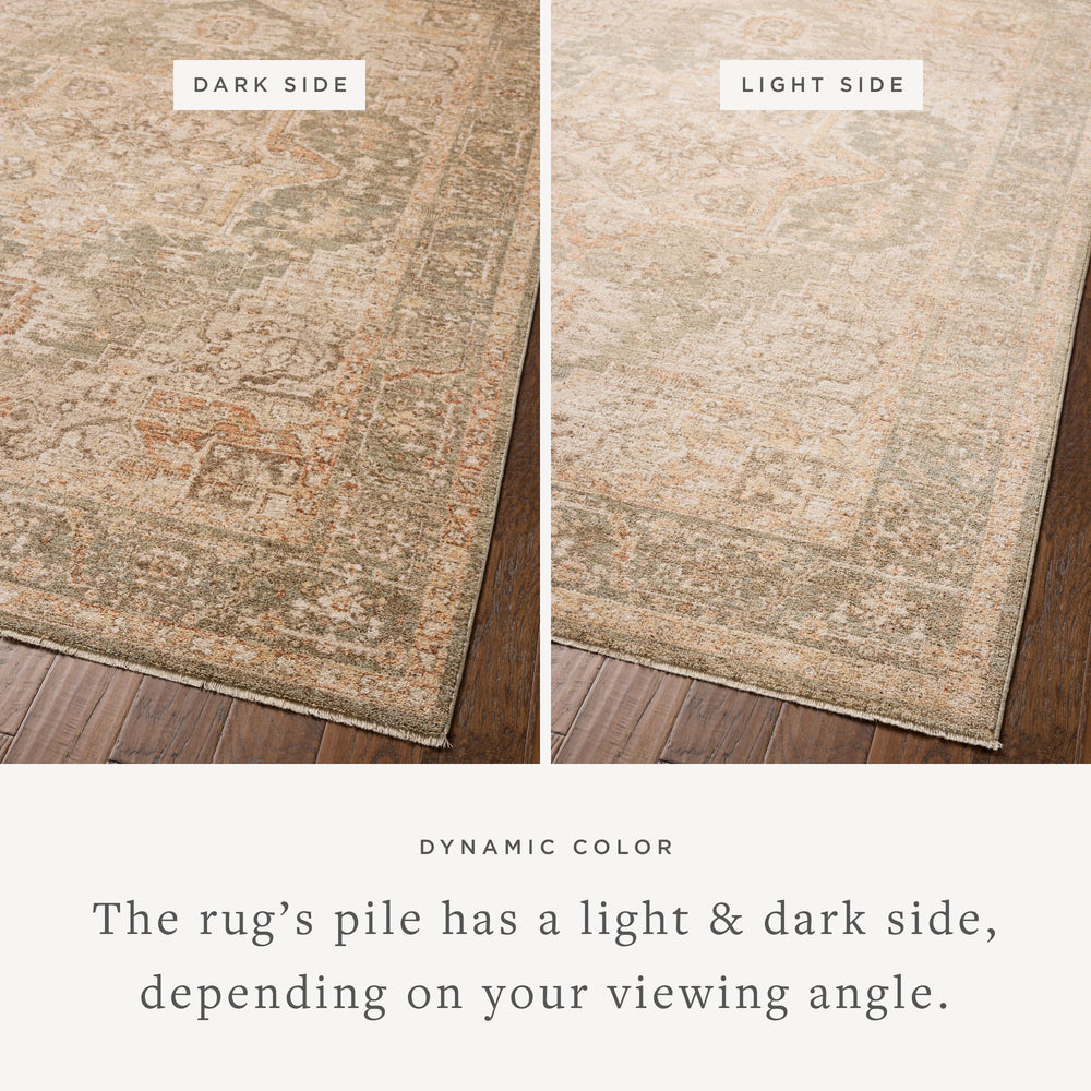 Tapis Palma Olive / Épice (PLM-08)