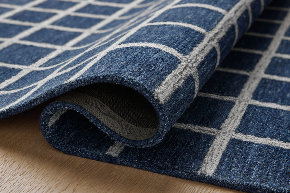 Polly Navy / Silver Rug (POL-05)