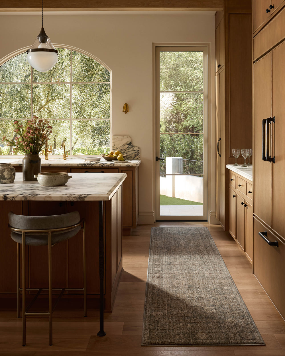 PRL-04 Priscilla Blue / Bark Rug