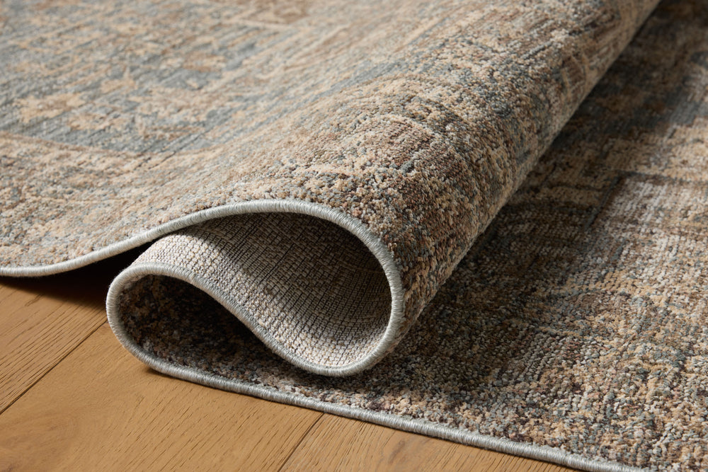 PRL-04 Priscilla Blue / Bark Rug