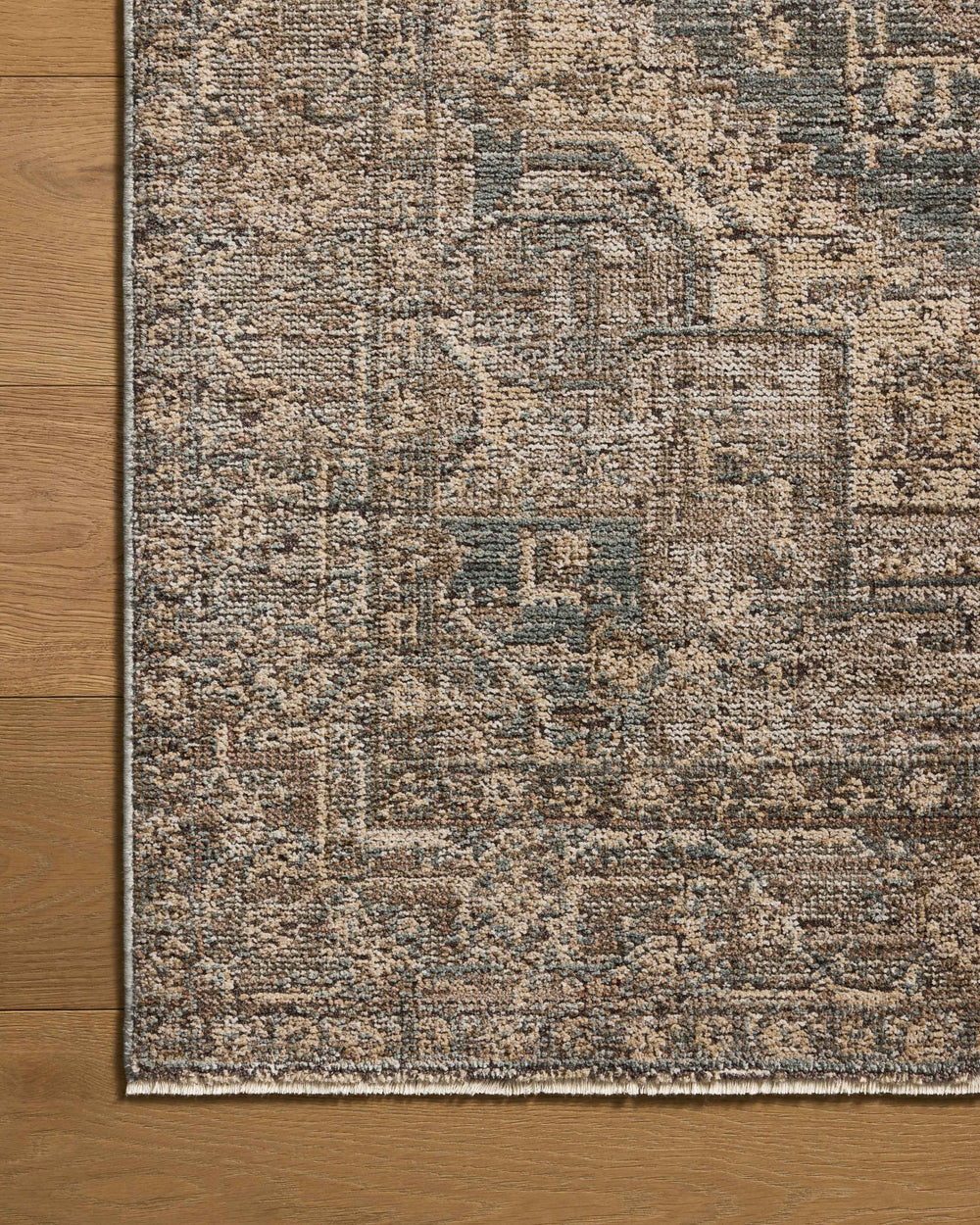 PRL-04 Priscilla Blue / Bark Rug