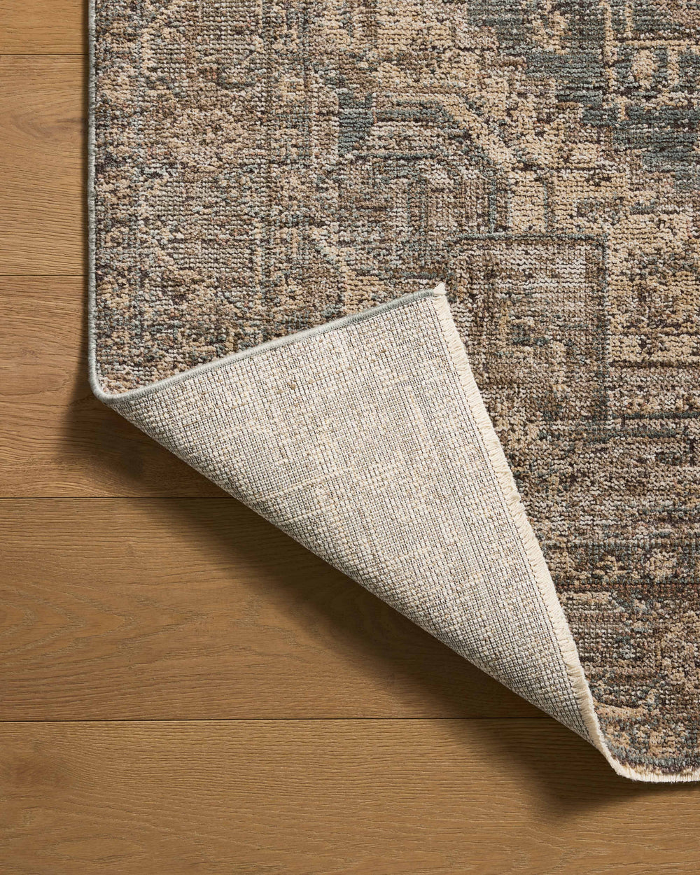 PRL-04 Priscilla Blue / Bark Rug