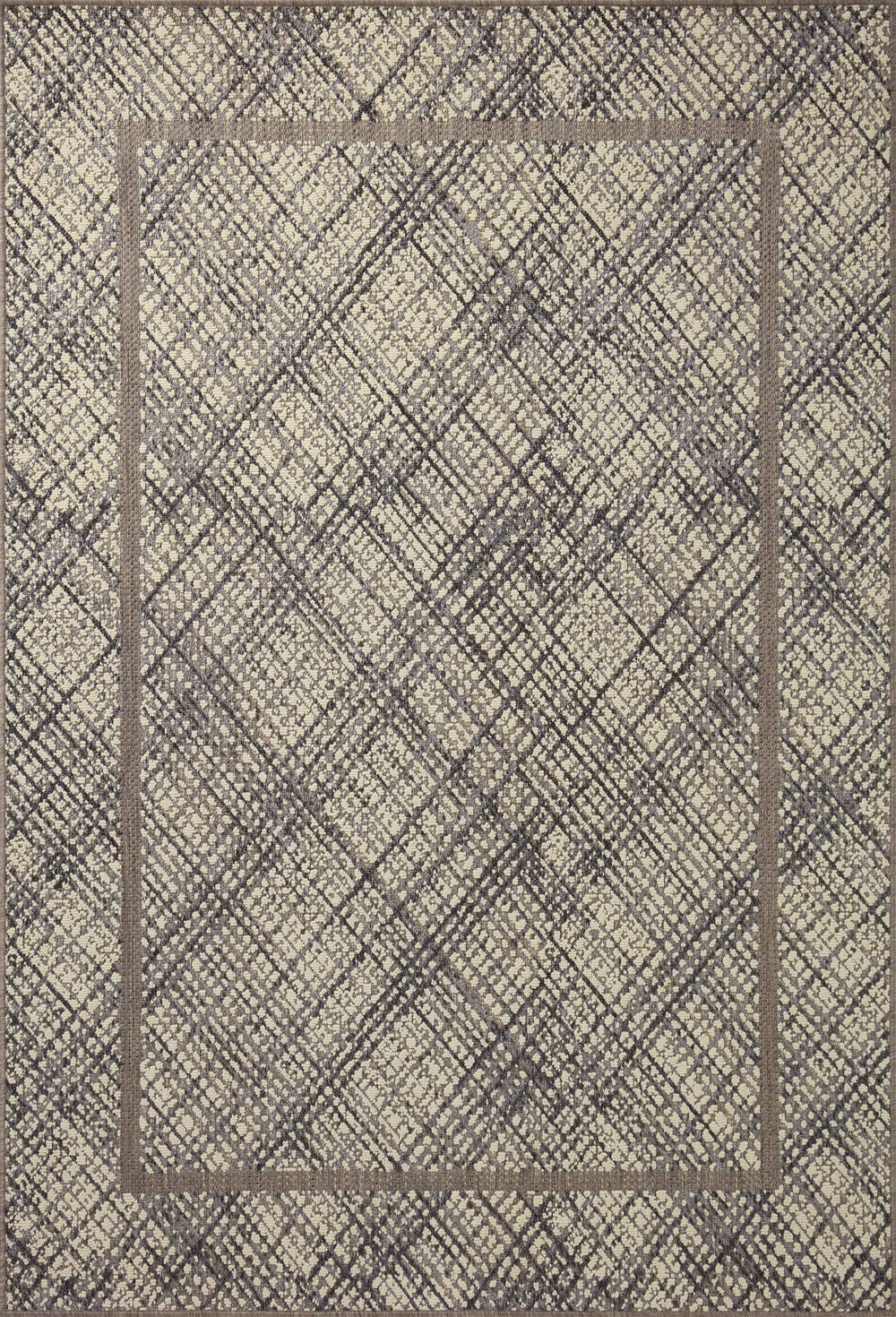 RAI-10 Loloi Rainier Ivory / Charcoal Rug