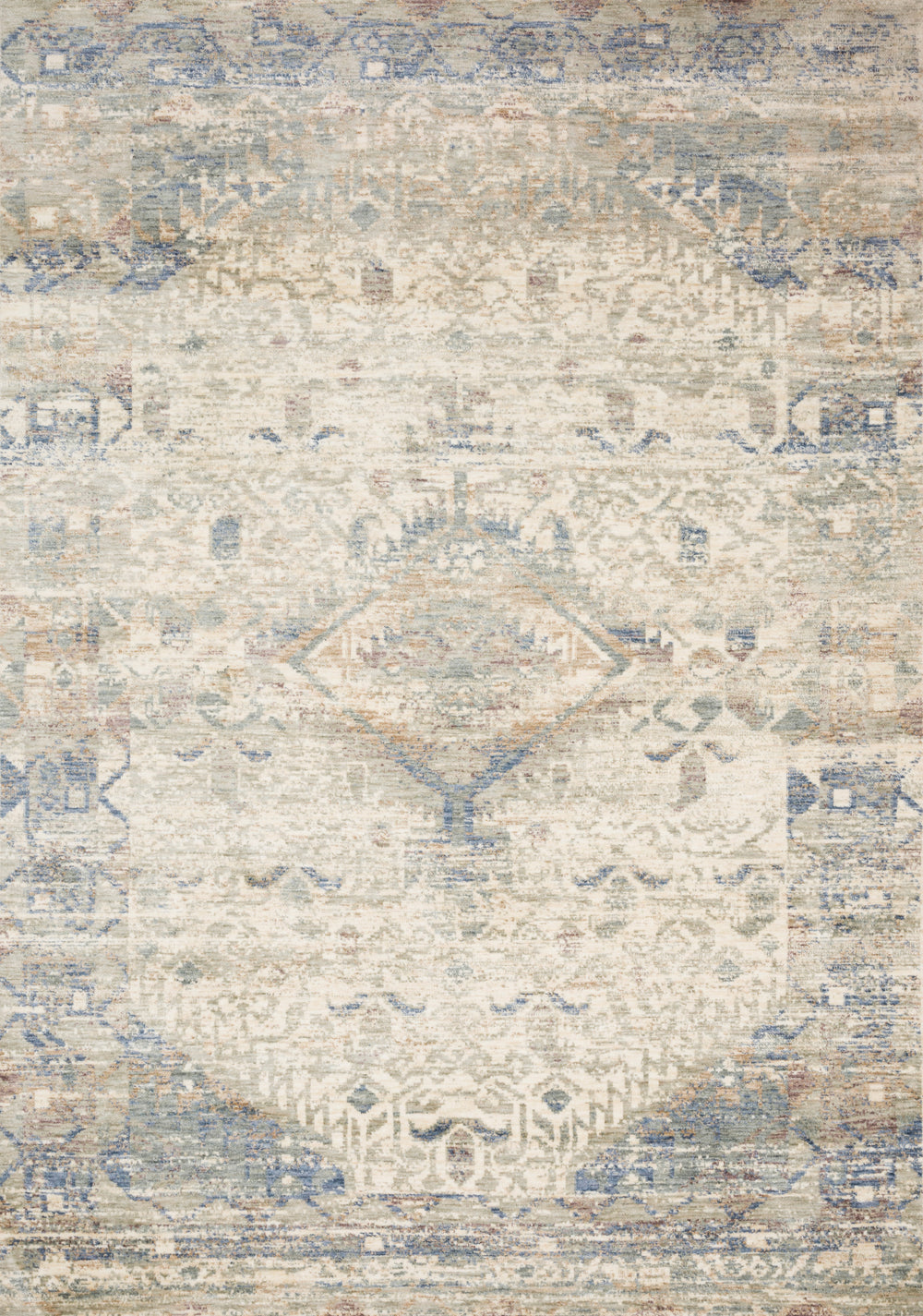 Revere Ivory / Blue Rug (REV-06)