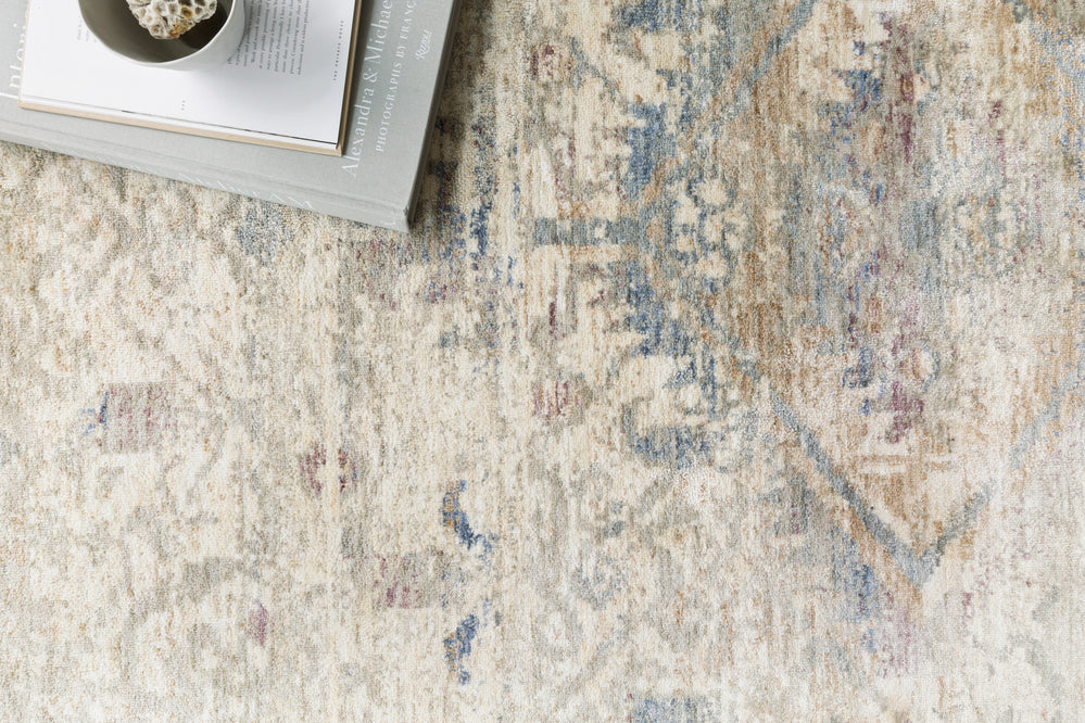 Revere Ivory / Blue Rug (REV-06)