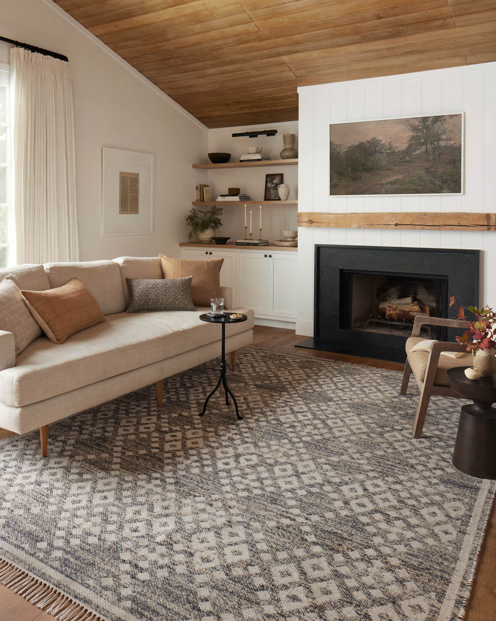 RIV-01 Rivers Denim / Ivory Rug