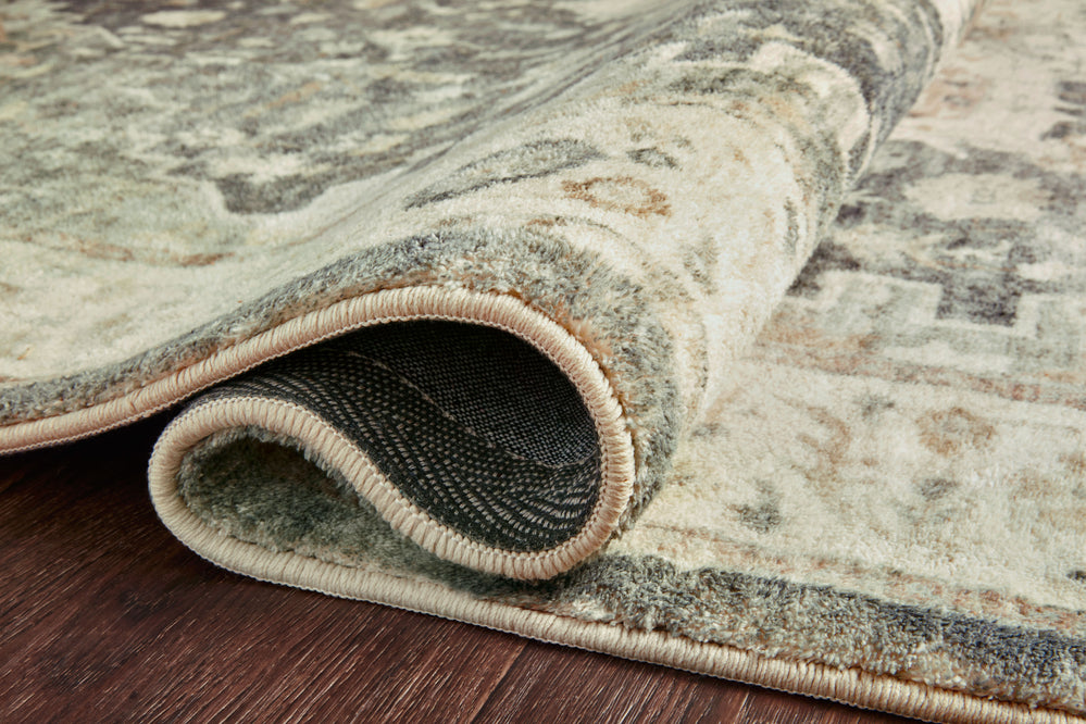 ROS-09 Rosette Slate / Ivory Rug