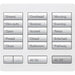 Lutron RadioRA 2 Tabletop Designer Keypad, 15-Button Keypad with Raise/Lower, All On and All Off, RR-T15RL-SW, Satin Snow - Union Lighting and Décor