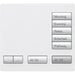 Lutron RadioRA 2 Tabletop Designer Keypad, 5-Button Keypad with Raise/Lower, All On and All Off, RR-T5RL-SW, Satin Snow - Union Lighting and Décor