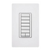 Lutron RadioRA 2 seeTouch LED+ Hybrid Keypad, 6-button layout with Raise/Lower functionality, , Neutral Required, Multi-location/single-pole, 100W LED, 450W Incandescent/Halogen, 450VA MLV, RRD-HN6BRL-WH, Gloss White - Union Lighting and Décor