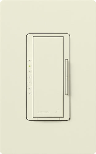 Lutron RadioRA 2 Maestro Dimmer, Incandescent/Halogen, Magnetic Low-Voltage, Electronic Low-Voltage, Approved LEDs, CFL, Multi-location/single-pole, neutral required, 120V 600W/600VA, RRD-PRO-BI, Satin Biscuit - Union Lighting and Décor