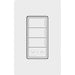 Lutron RadioRA 3 Sunnata RF Keypads, 3-Button Keypad with Raise/Lower, 120-277V, Neutral Required, RRST-W3RL-WH, Gloss White - Union Lighting and Décor