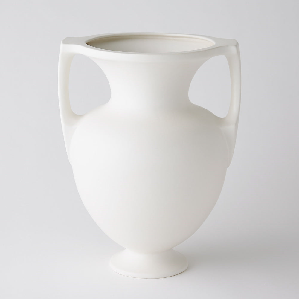 Grecian Amphora Matte White