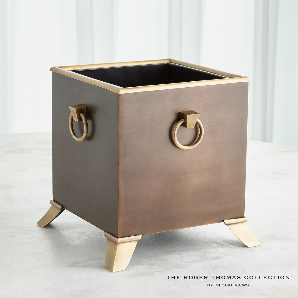 Via Marguta Metal Planter en laiton / bronze