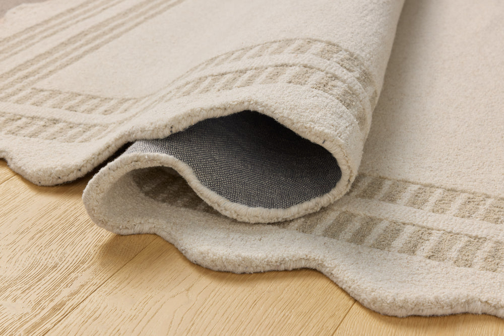 Scottie Ivory / Grey Rug (SCO-01)