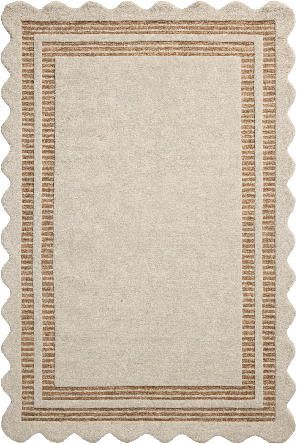 Scottie Ivory / Rust Rug (SCO-01)
