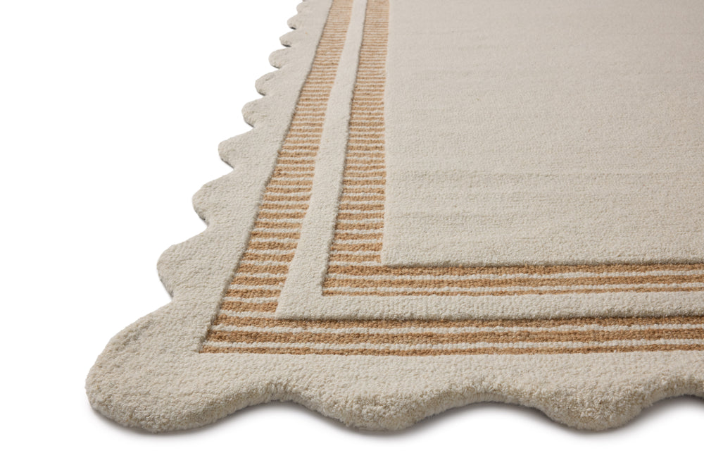 Scottie Ivory / Rust Rug (SCO-01)