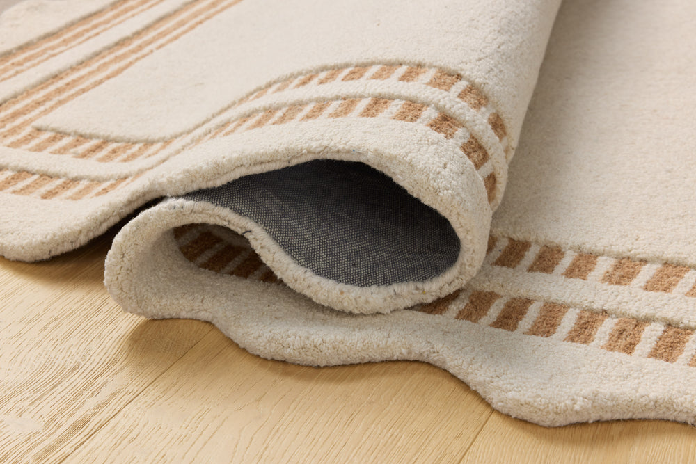 Scottie Ivory / Rust Rug (SCO-01)