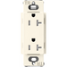 Lutron Claro Tamper-Resistant Duplex Receptacle, Decorator-Style Outlet, 20 Amp, Includes Shutter Mechanism, SCRS-20-TR-BI, Satin Biscuit - Union Lighting and Décor