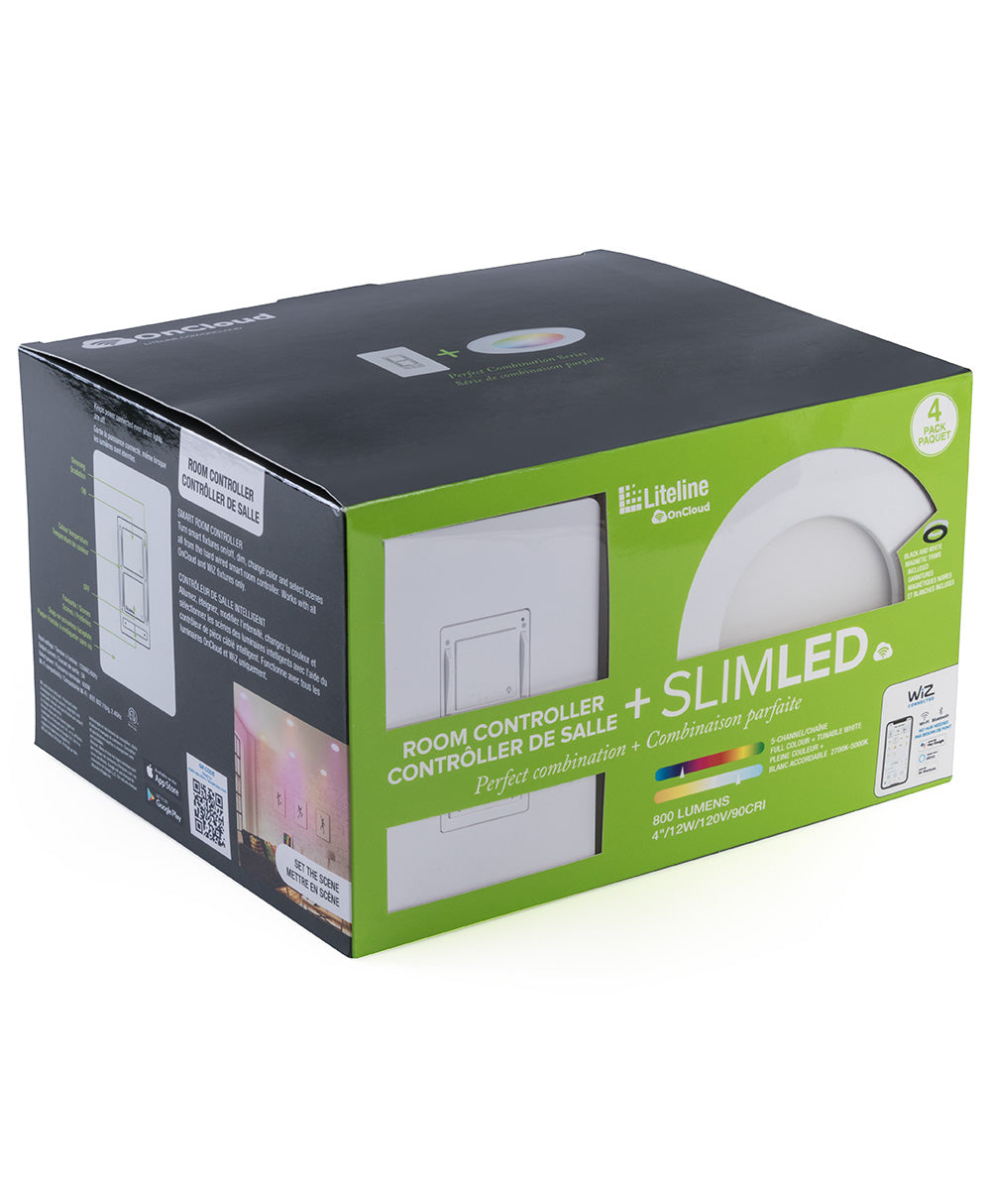 SlimLED 4" OnCloud, lot de 4