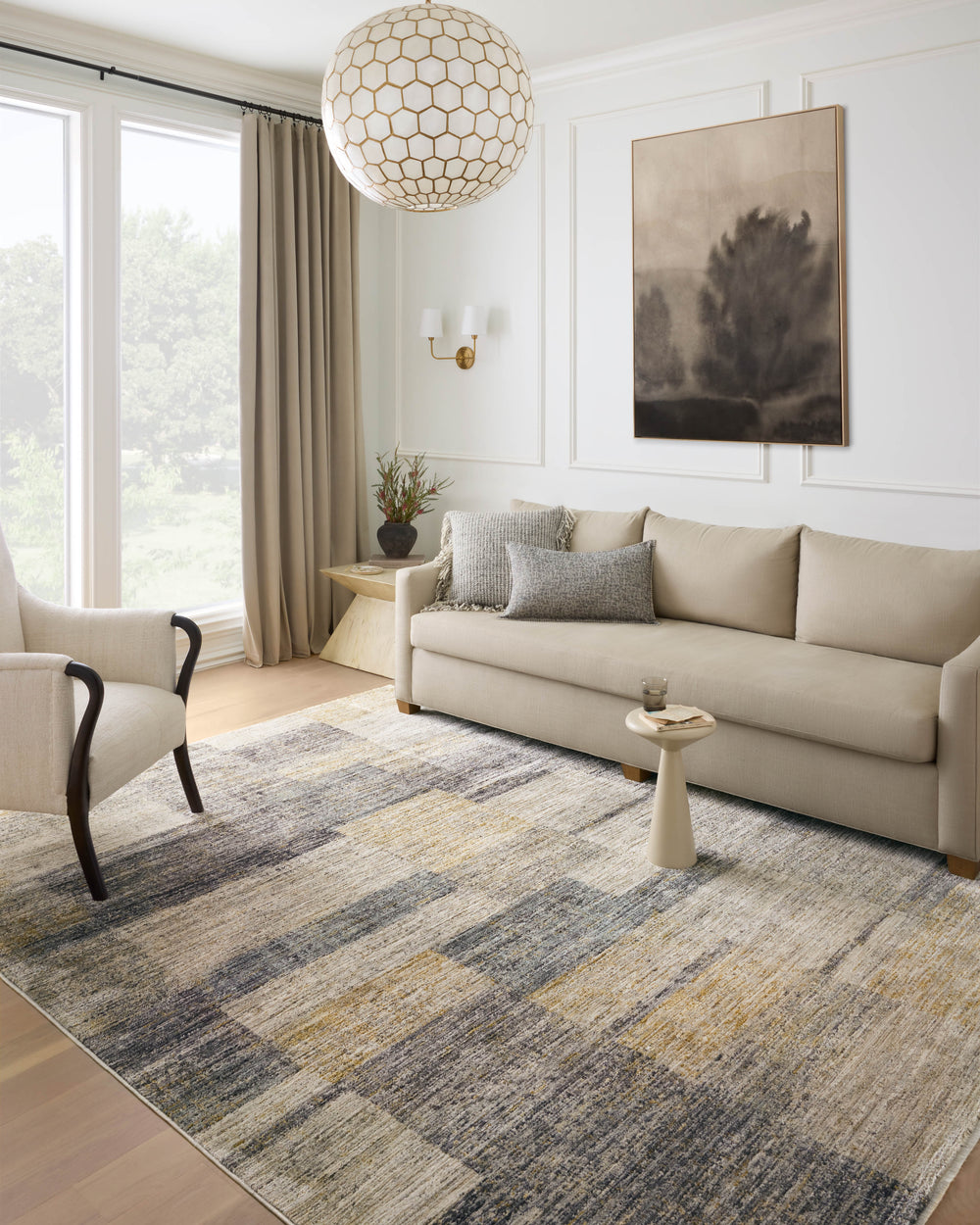 Soho Grey / Gold Rug (SOH-08)