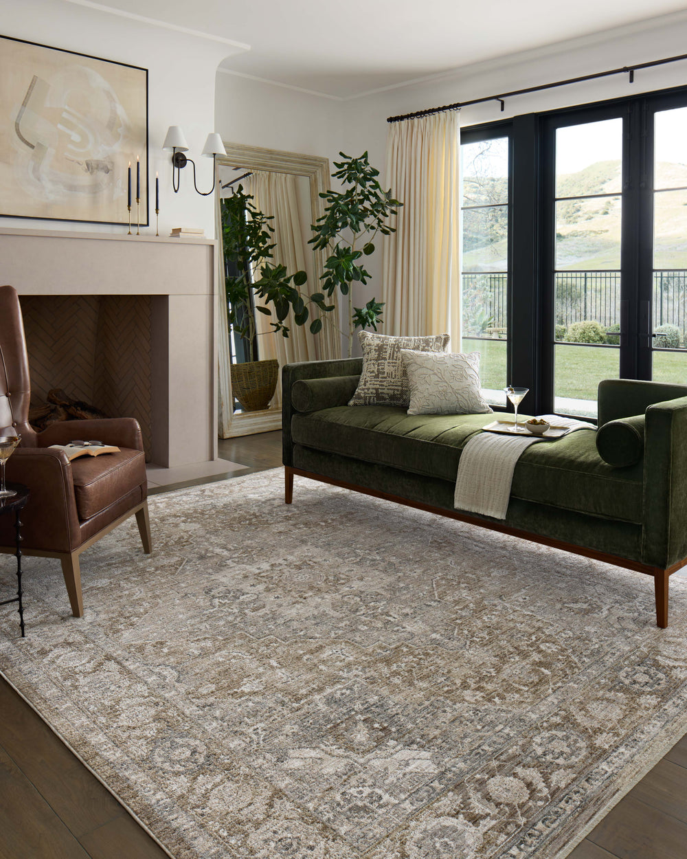 Tabitha Khaki / Slate Rug (TAI-01)
