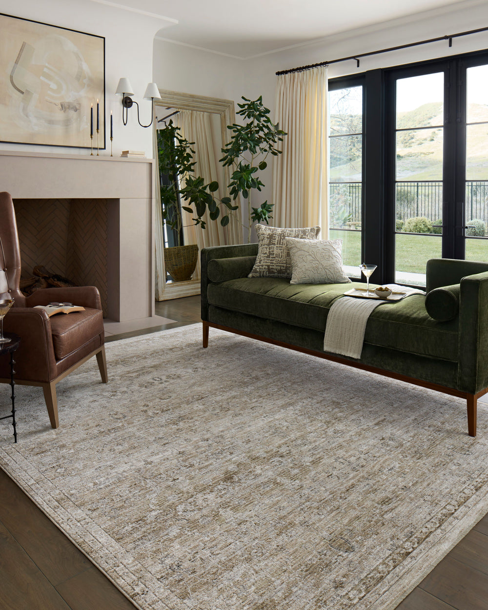 Tabitha Ivory / Khaki Rug (TAI-03)