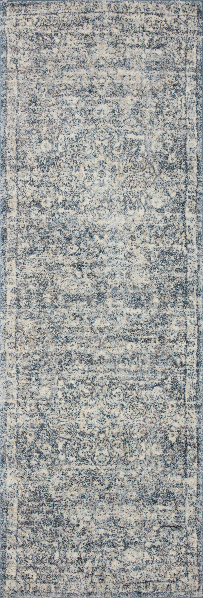 Theory Ivory / Blue Rug (THY-02)