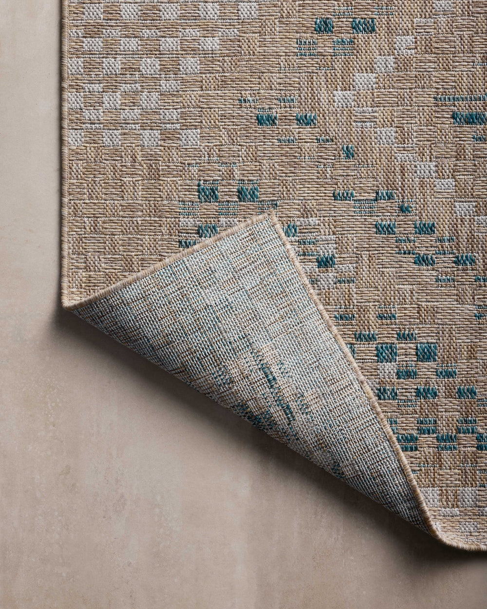 Topanga Natural / Aqua Rug (TOP-04)