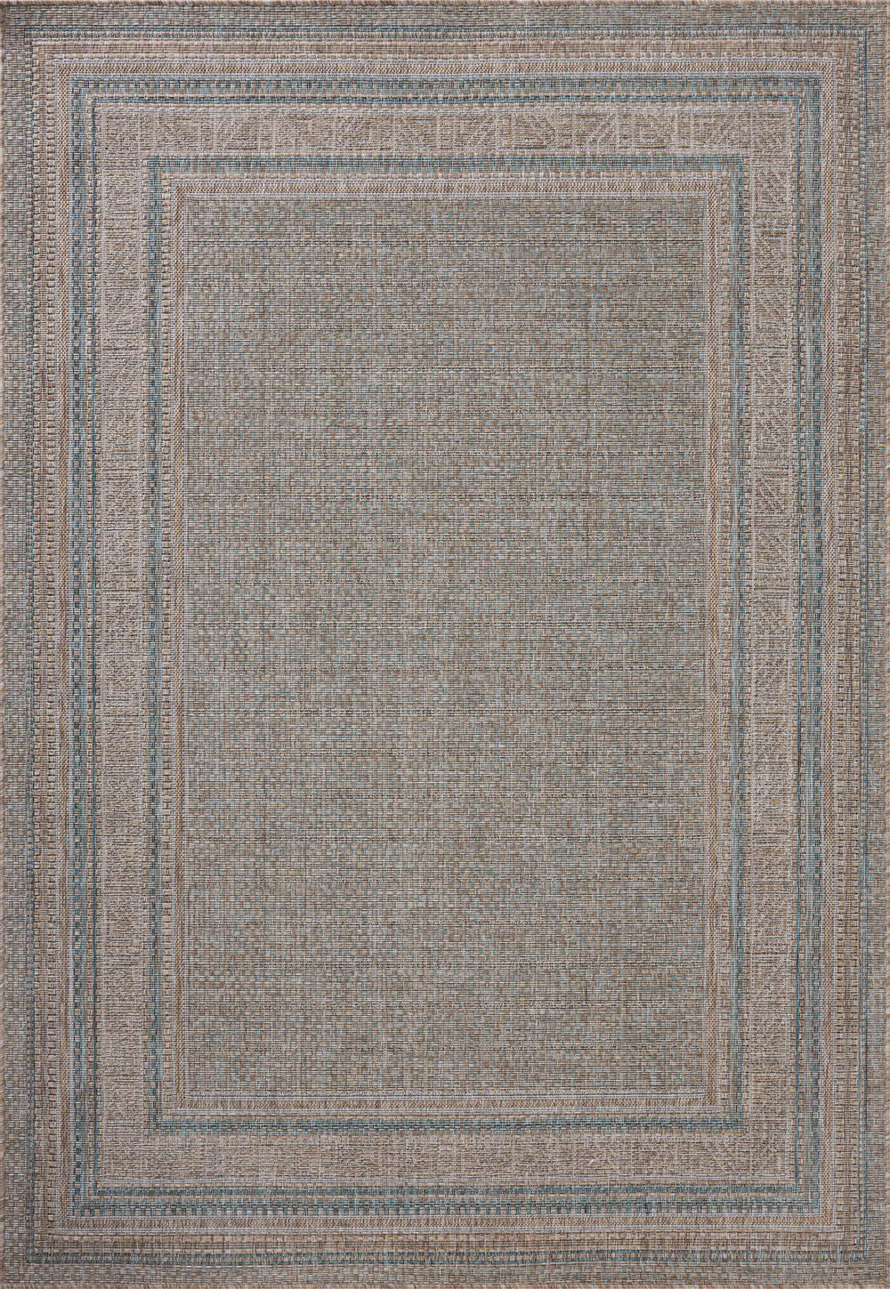 Tapis Topanga naturel/sarcelle (TOP-05)