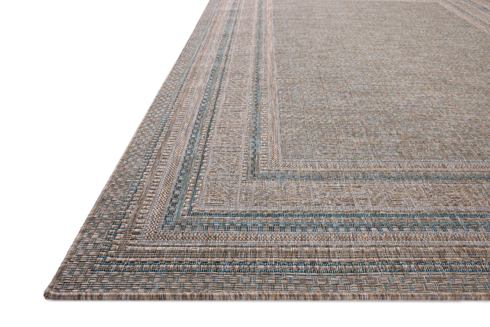 Tapis Topanga naturel/sarcelle (TOP-05)