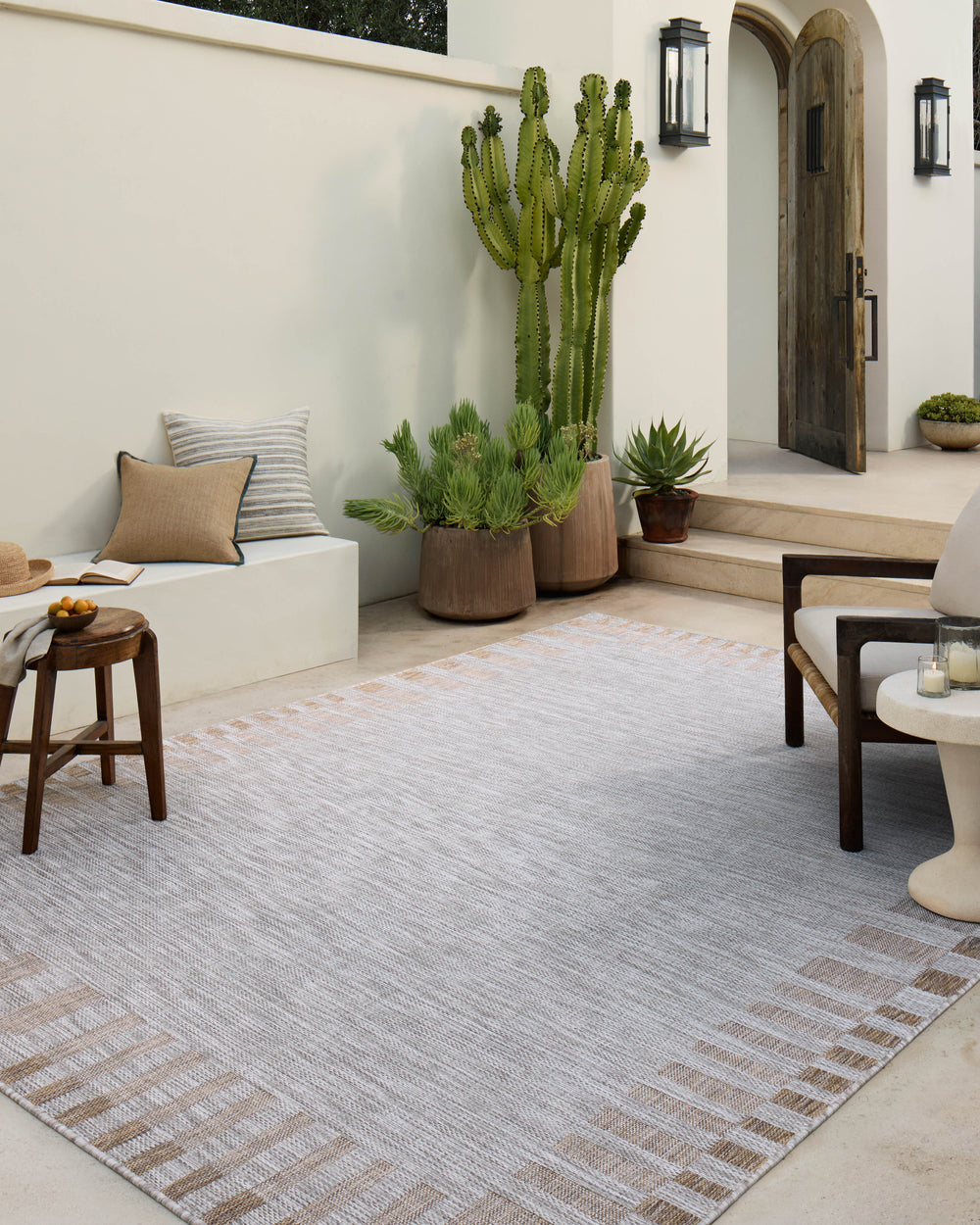 Topanga Silver / Natural Rug (TOP-08)