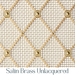 10mm Diamond Interwoven Grille In Satin Brass Unlacquered on 3mm Plain Wire with Fine Mesh